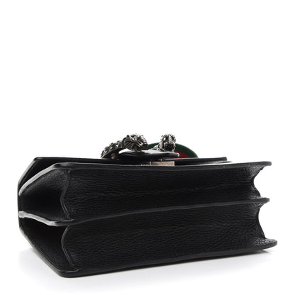 Gucci Dollar Calfskin Crystal Web Mini Dionysus Bamboo Top Handle Bag Black Black Diamond 4 of 9