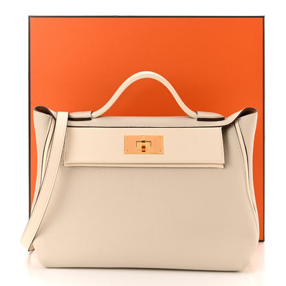 Hermes Taurillon Maurice Swift 24/24 29 Craie Nata Sesame 11 of 11