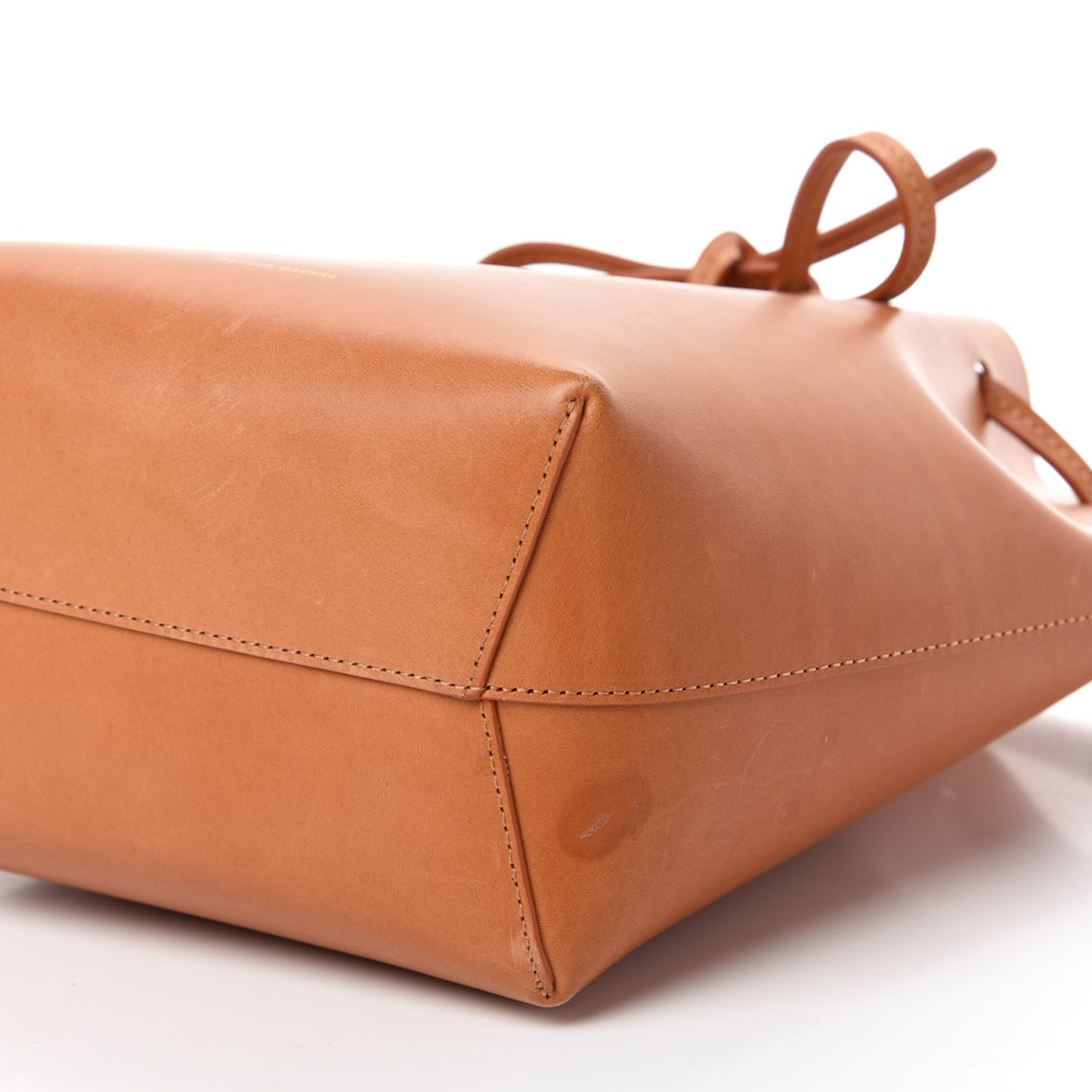Calfskin Mini Bucket Bag Cammello Rosa