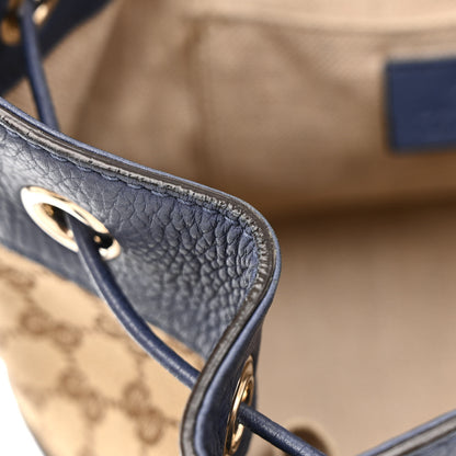Gucci Monogram Cellarius Calfskin Bucket Bag Beige Ebony Washed Ink 16 of 22