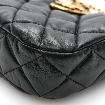 Chanel Lambskin Quilted Small Chain Hobo Black 10 of 10