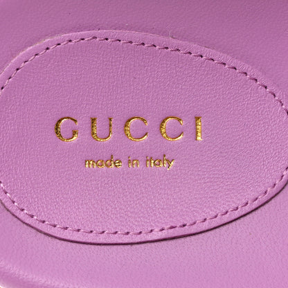 Gucci GG New Canvas Nappa Crystal Womens Slide Sandals With Straps 38 Purple Green 6 of 9