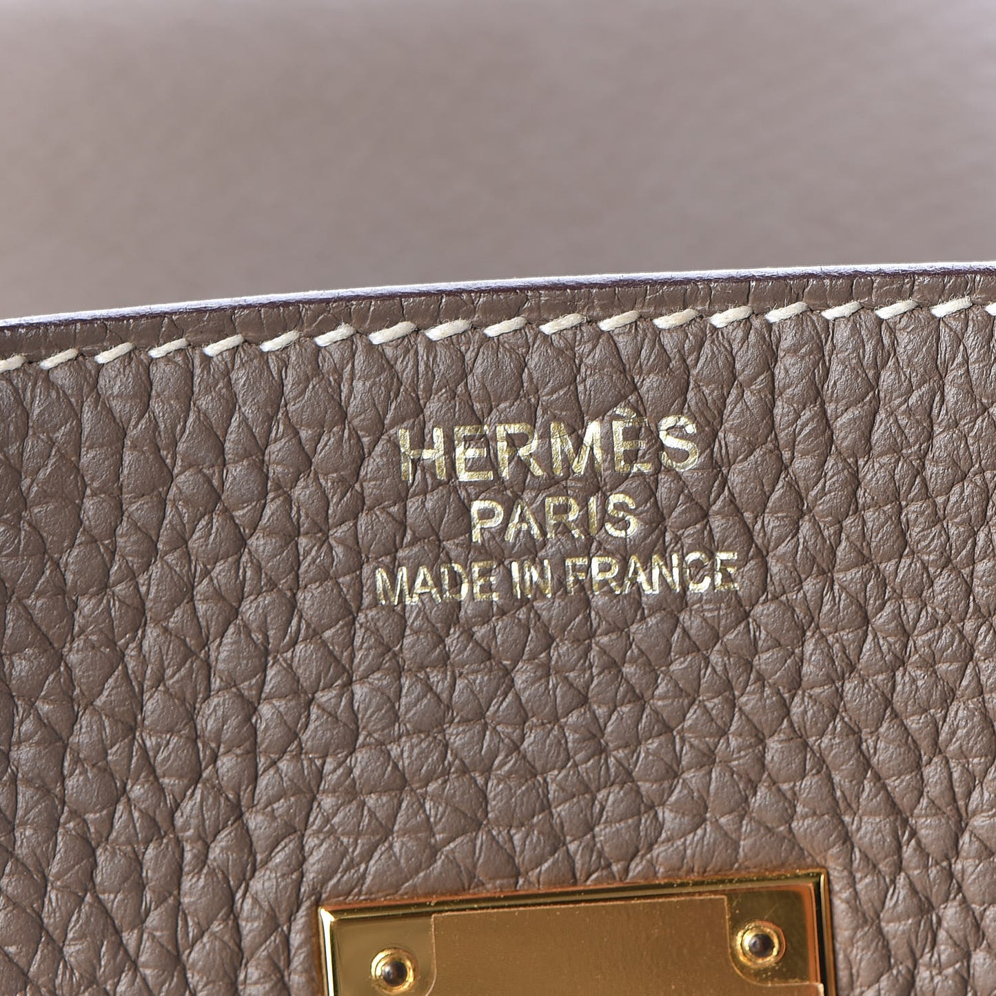 Taurillon Clemence Birkin 35 Etoupe