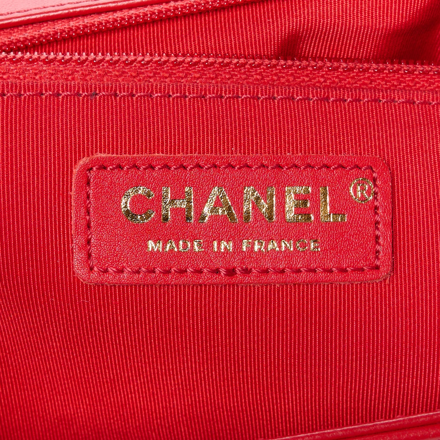 Lambskin Quilted New Medium Boy Flap Red
