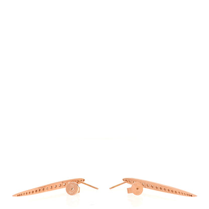 Anita Ko 18K Rose Gold Diamond Spear Earrings 3 of 4