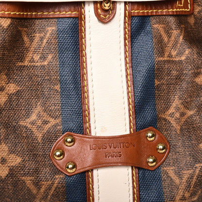 Louis Vuitton Monogram Rayures Tisse Sac GM Blue 12 of 15