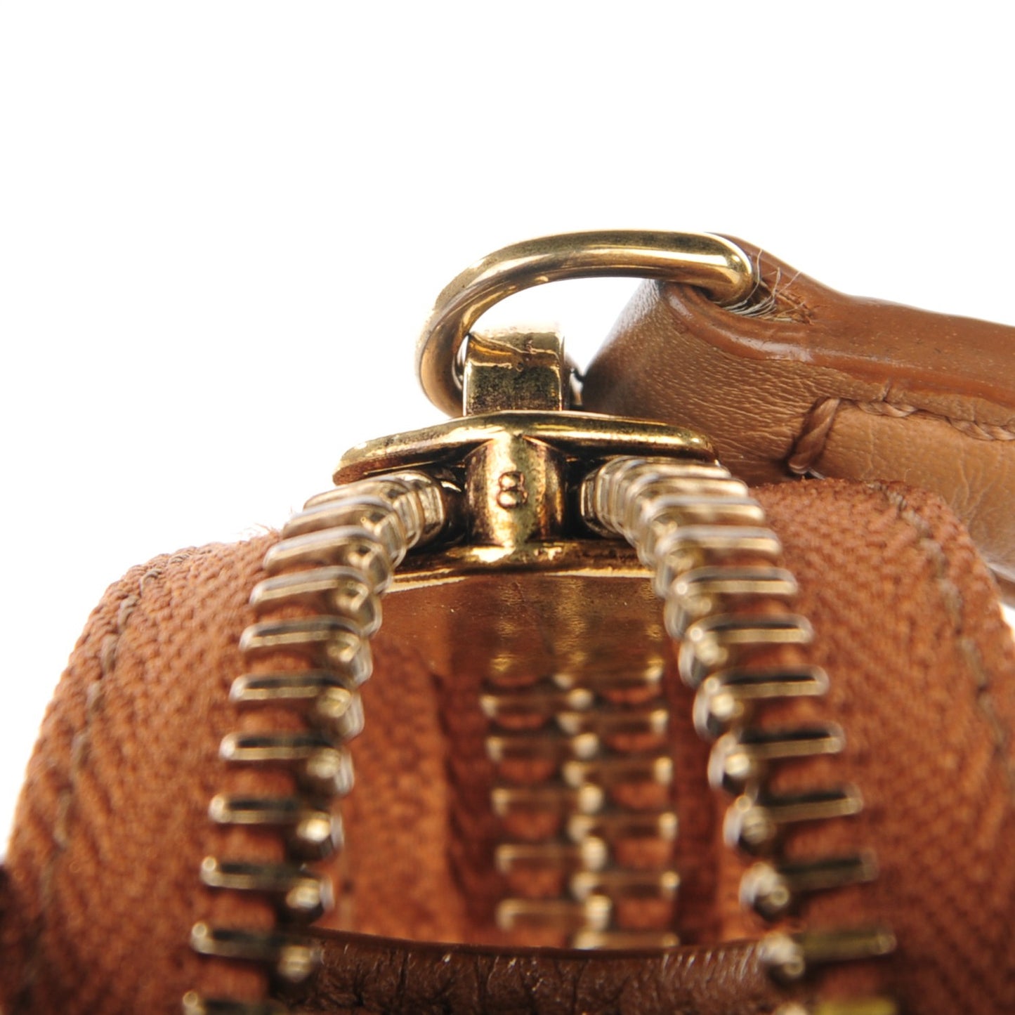 Pebbled Calfskin Micro Luggage Camel