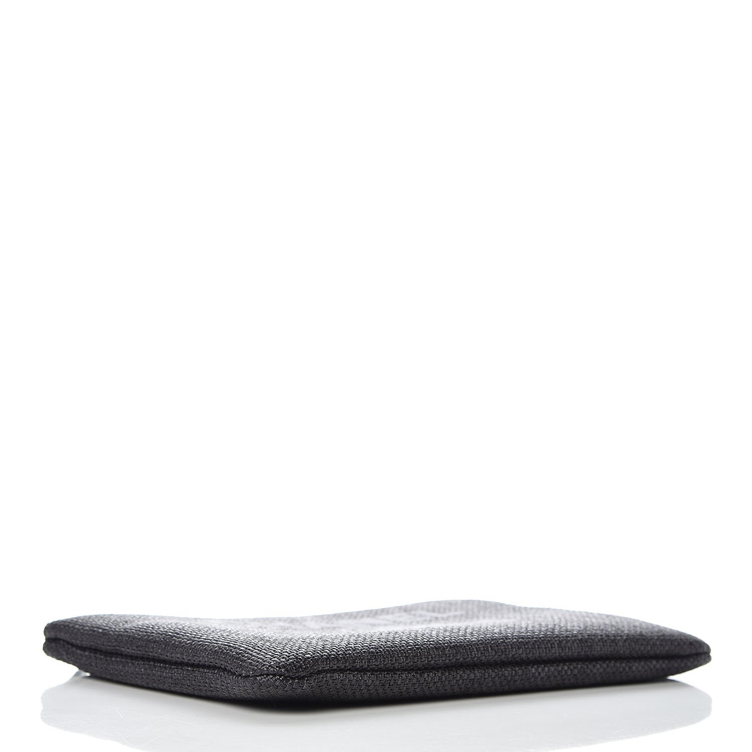 Chanel Woven Straw Small Deauville Pouch Black 4 of 10