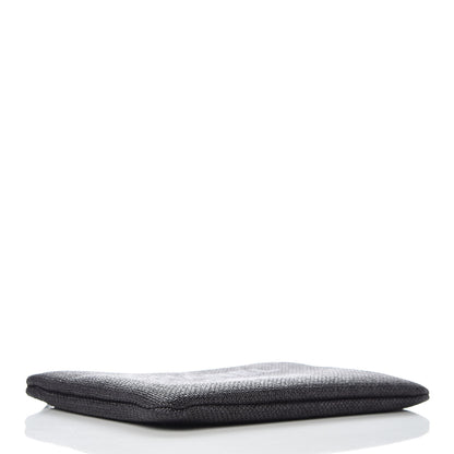 Chanel Woven Straw Small Deauville Pouch Black 4 of 10