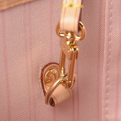 Louis Vuitton Damier Azur Neo Neverfull MM Rose Ballerine 12 of 13