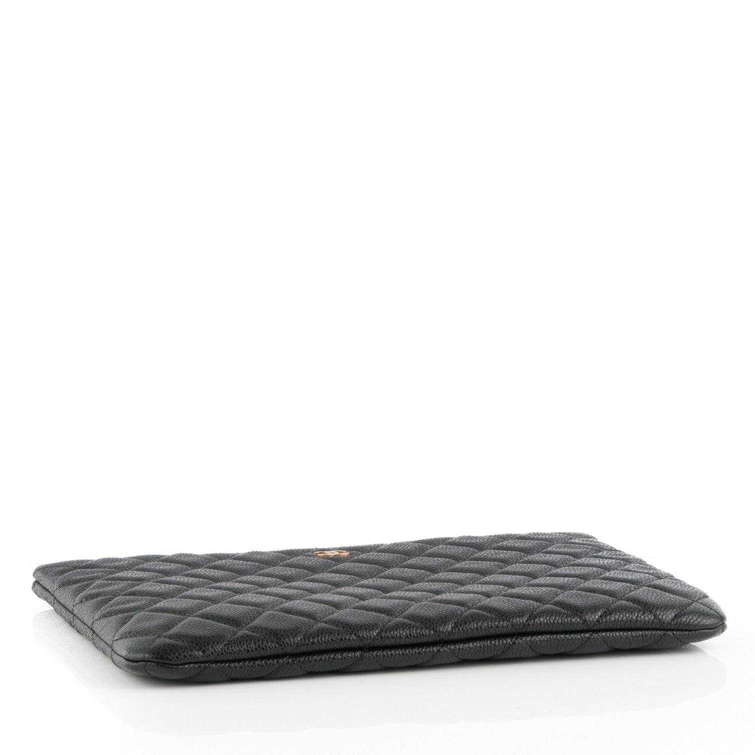 Chanel Caviar Quilted Medium Cosmetic Case Black 4 of 7