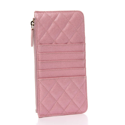 Chanel Iridescent Caviar Quilted Classic iPhone Pouch Rose Pink 3 of 8