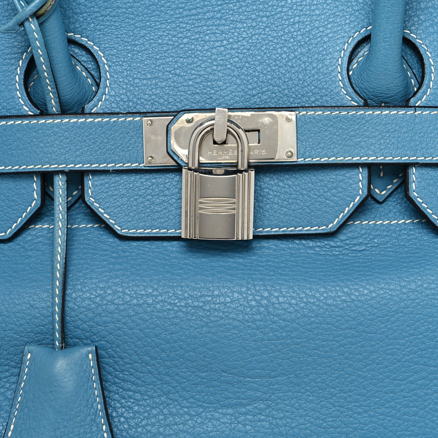 Taurillon Clemence JPG Birkin 42 Blue Jean