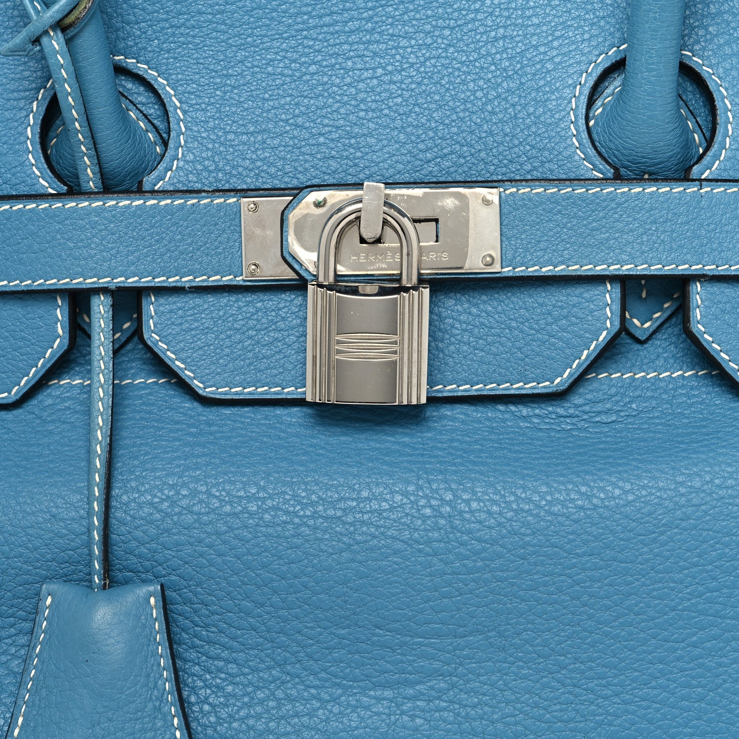 Hermes Taurillon Clemence JPG Birkin 42 Blue Jean 6 of 12