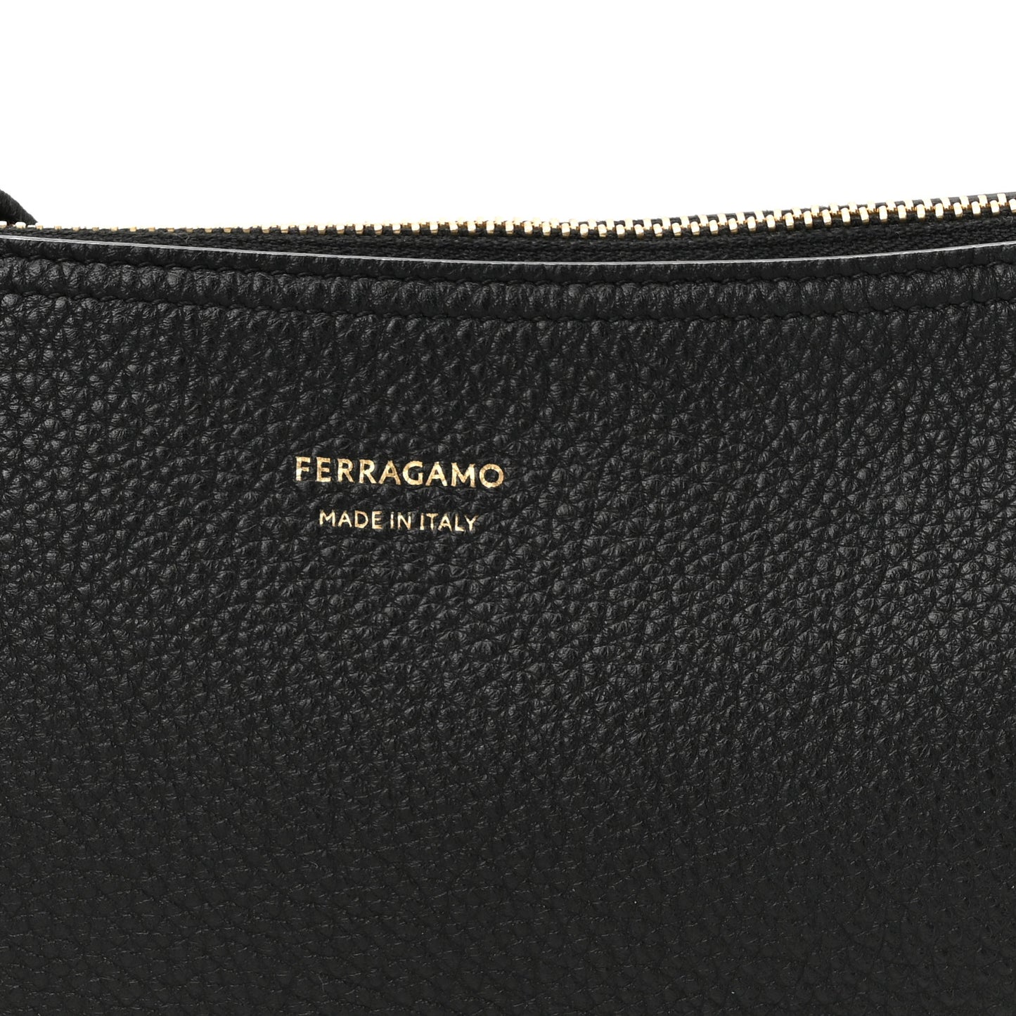 Hammered Calfskin Small Smile Hobo Black