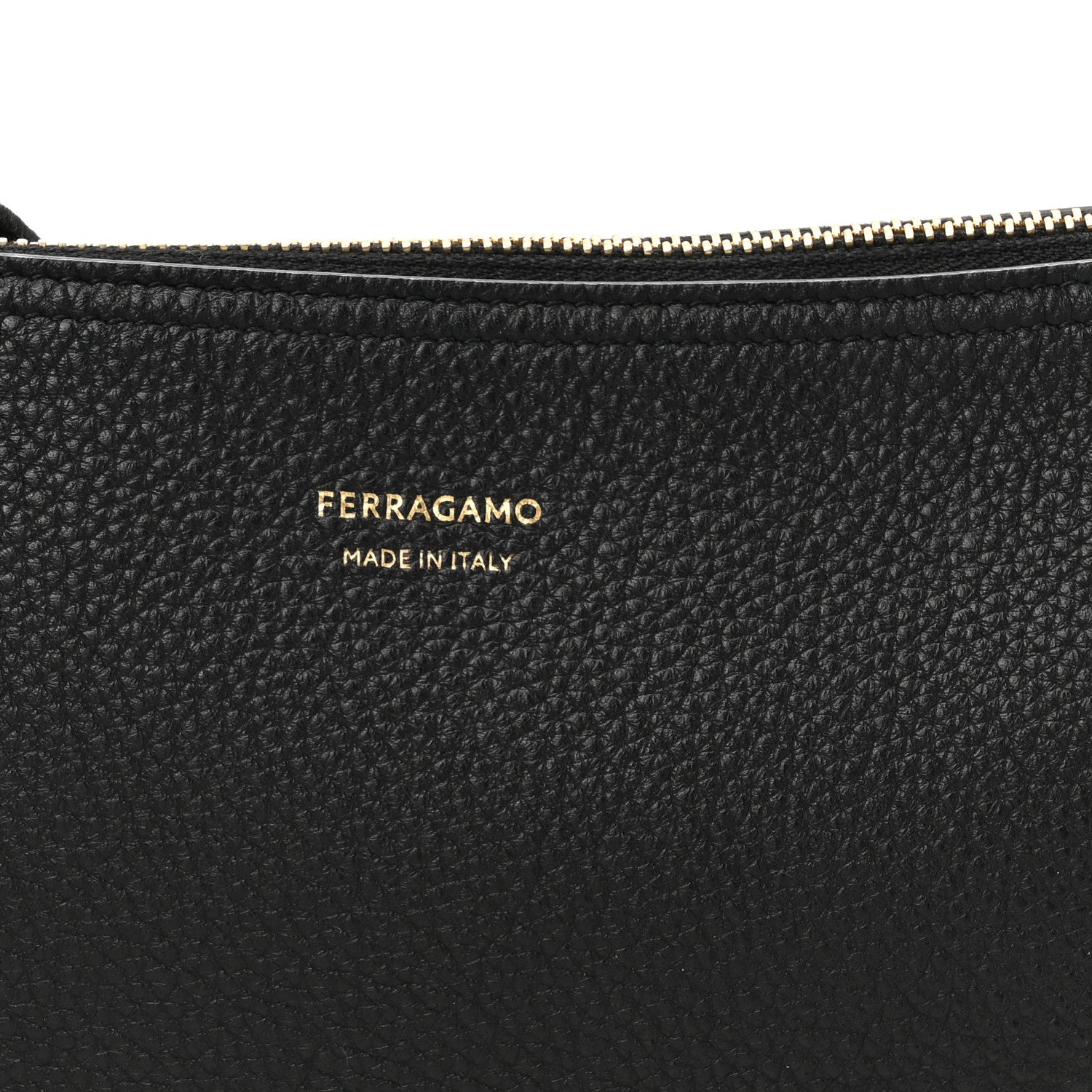 Salvatore Ferragamo Hammered Calfskin Small Smile Hobo Black 7 of 10