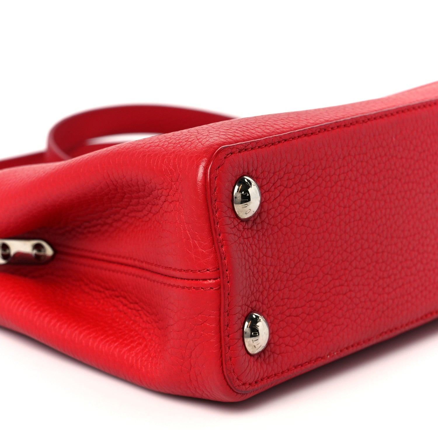 Louis Vuitton Taurillon Capucines BB Scarlet Red 8 of 9