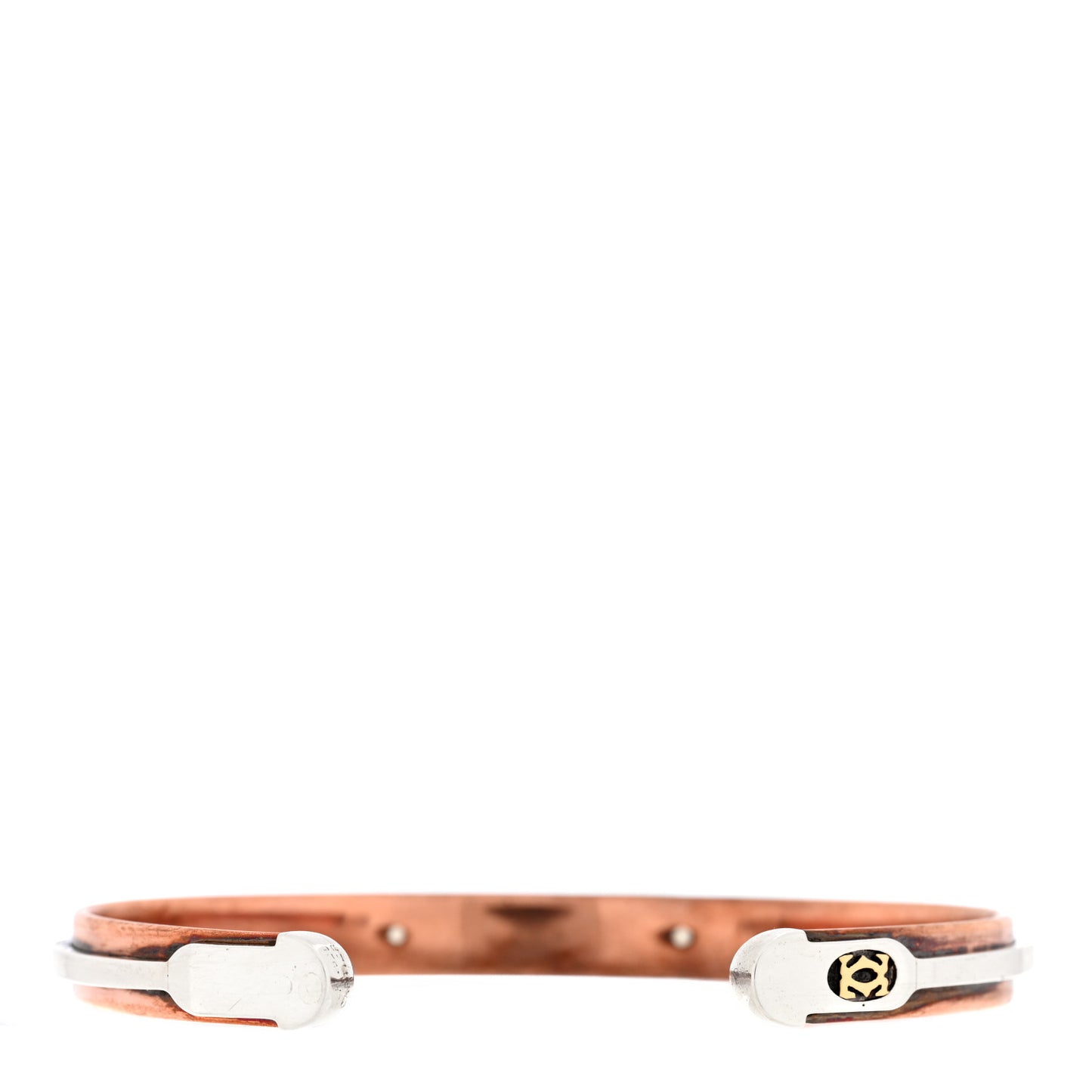 Sterling Silver 18K Yellow Gold Copper Sabona Cuff Bracelet