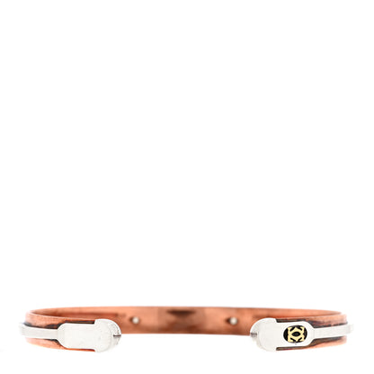 Cartier Sterling Silver 18K Yellow Gold Copper Sabona Cuff Bracelet 2 of 3
