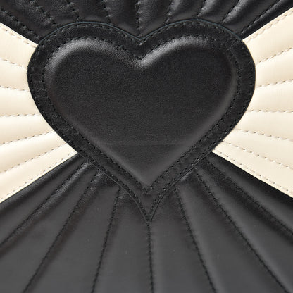 Gucci Calfskin Trapuntata Queen Margaret Clutch Mystic White Black 9 of 9