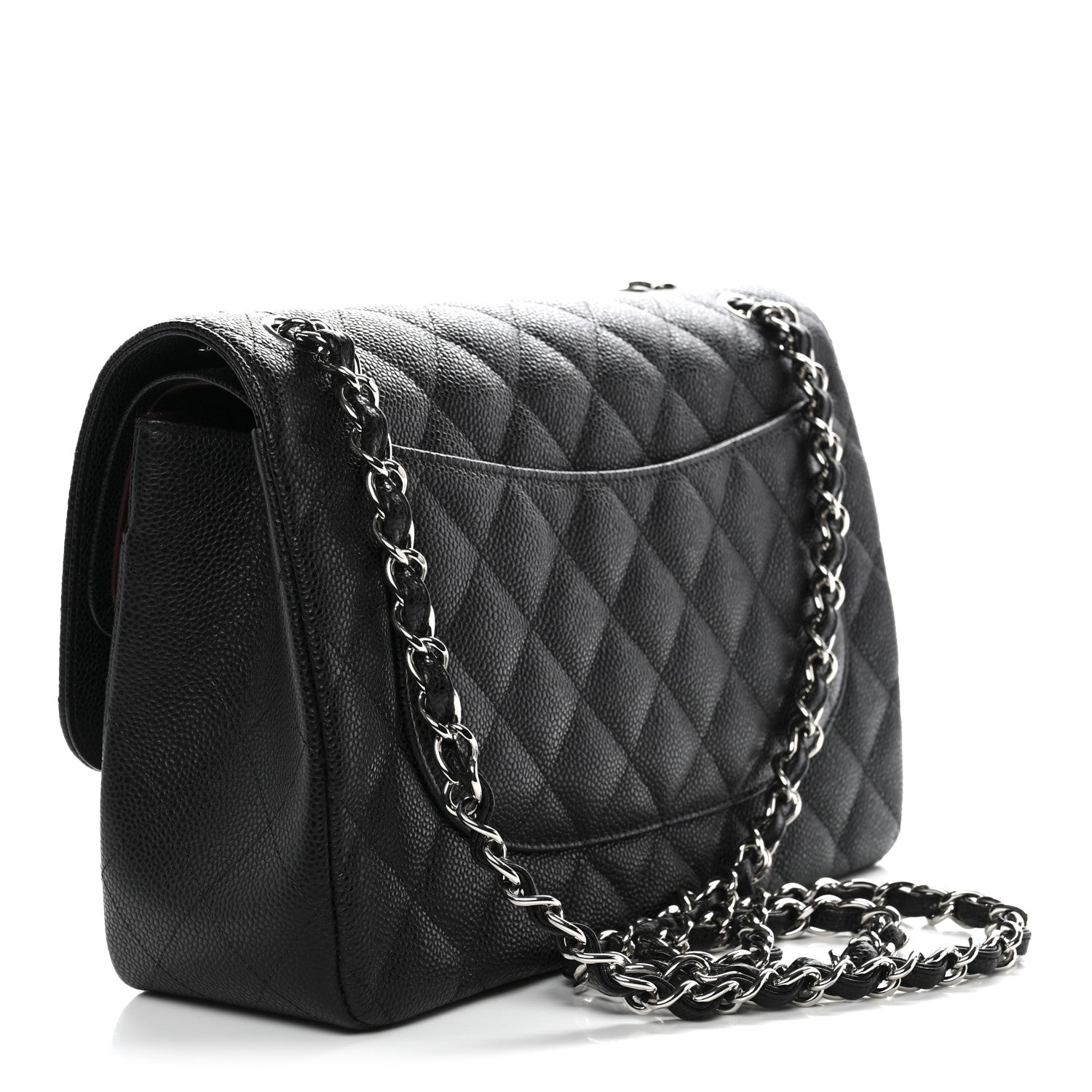 Chanel Caviar Quilted Jumbo Double Flap Black 3 of 11