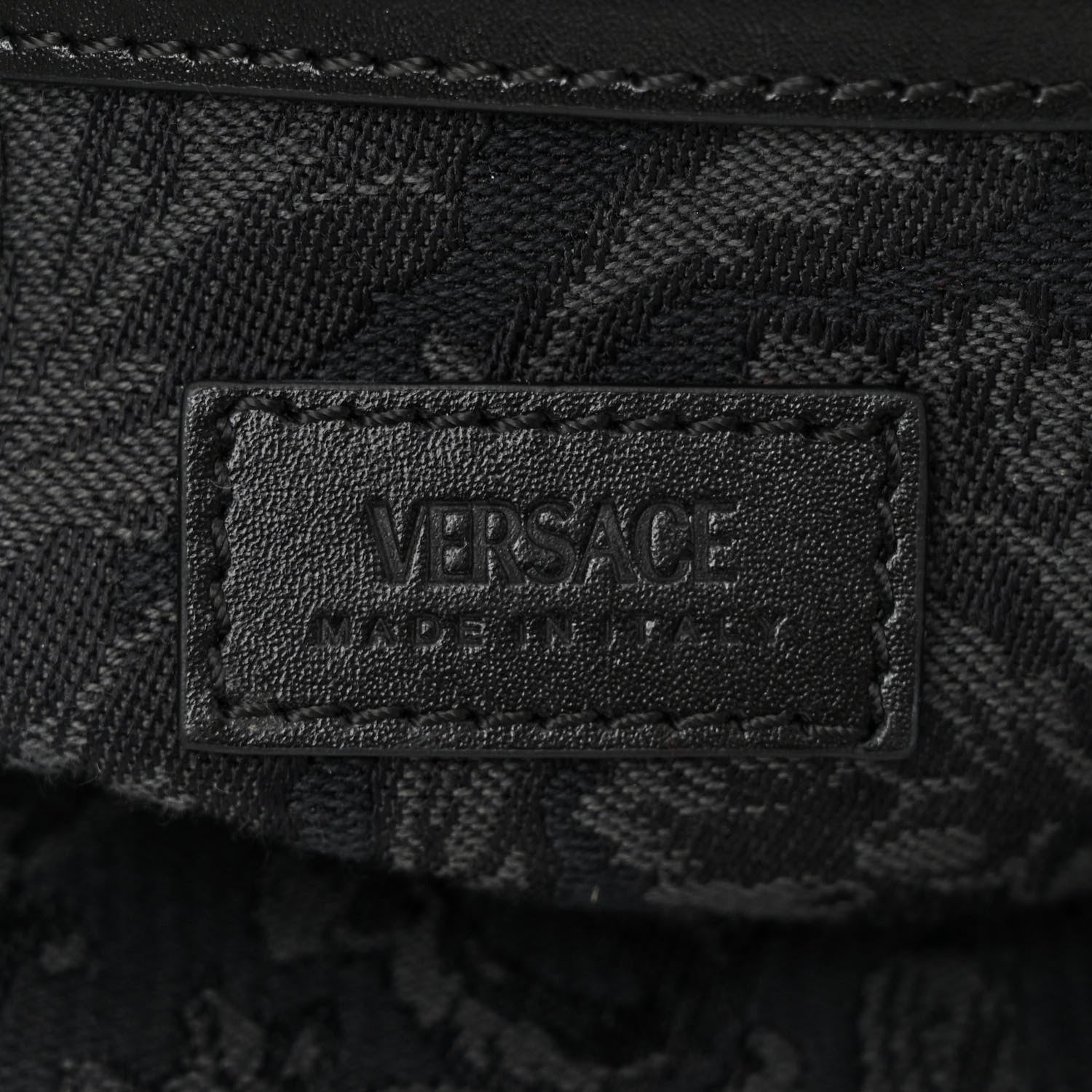 Versace Jacquard Barocco Medium Athena Tote Black 6 of 10