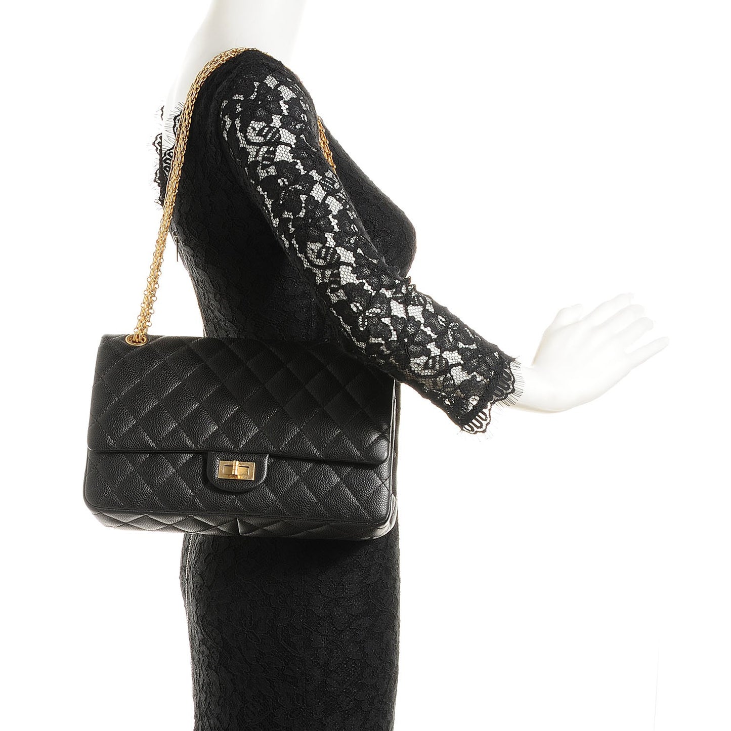 Caviar Quilted 2.55 Reissue 226 Flap Black