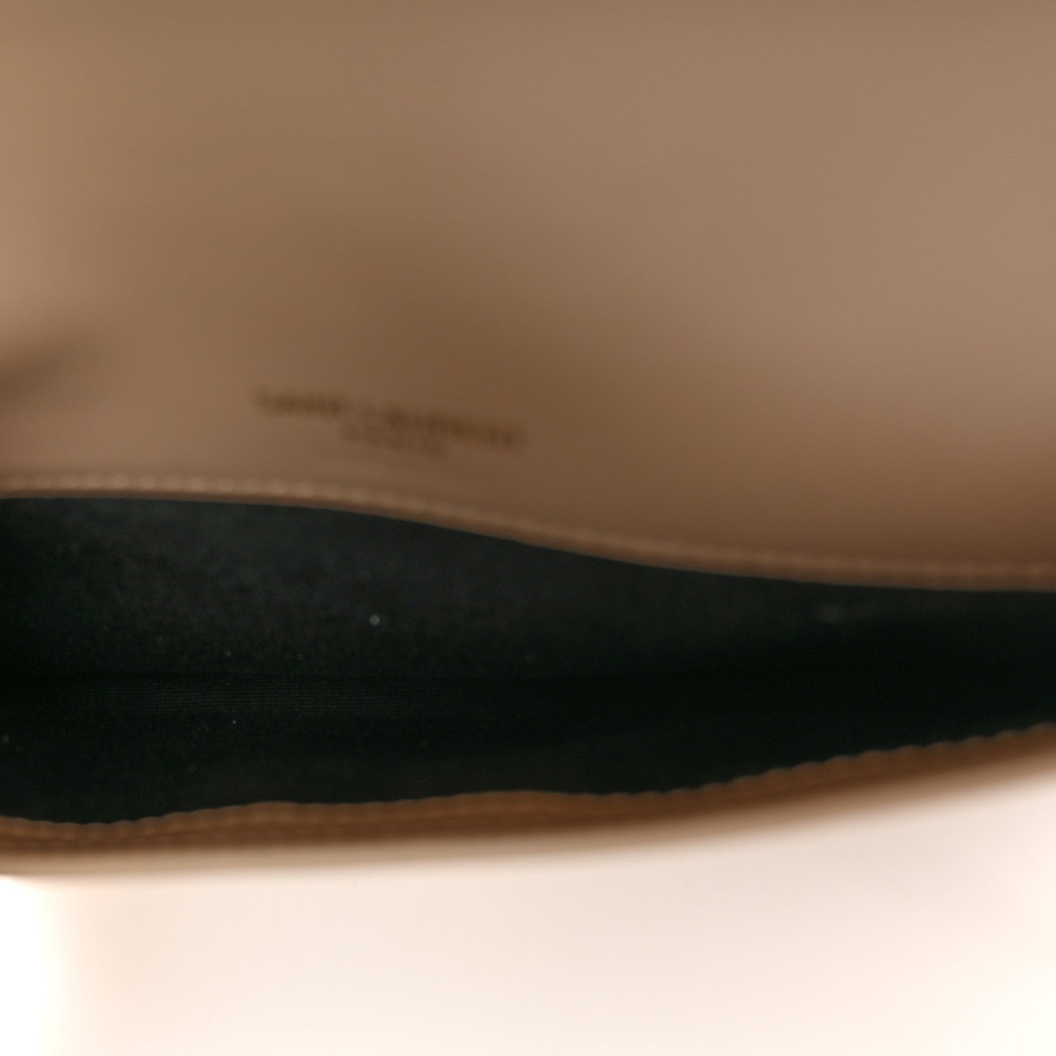 Saint Laurent Grained Calfskin Monogram Phone Holder Crossbody Beige 5 of 10