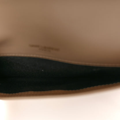Saint Laurent Grained Calfskin Monogram Phone Holder Crossbody Beige 5 of 10