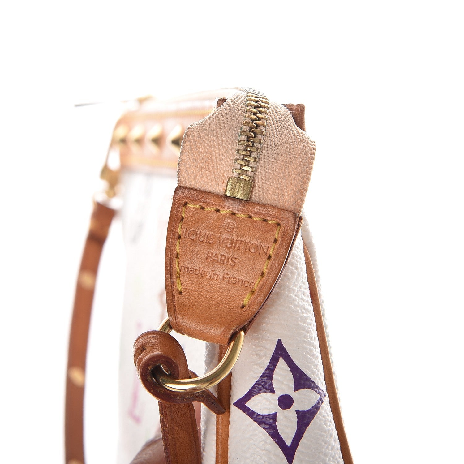 Louis Vuitton Monogram Multicolor Pochette Accessories White 5 of 7