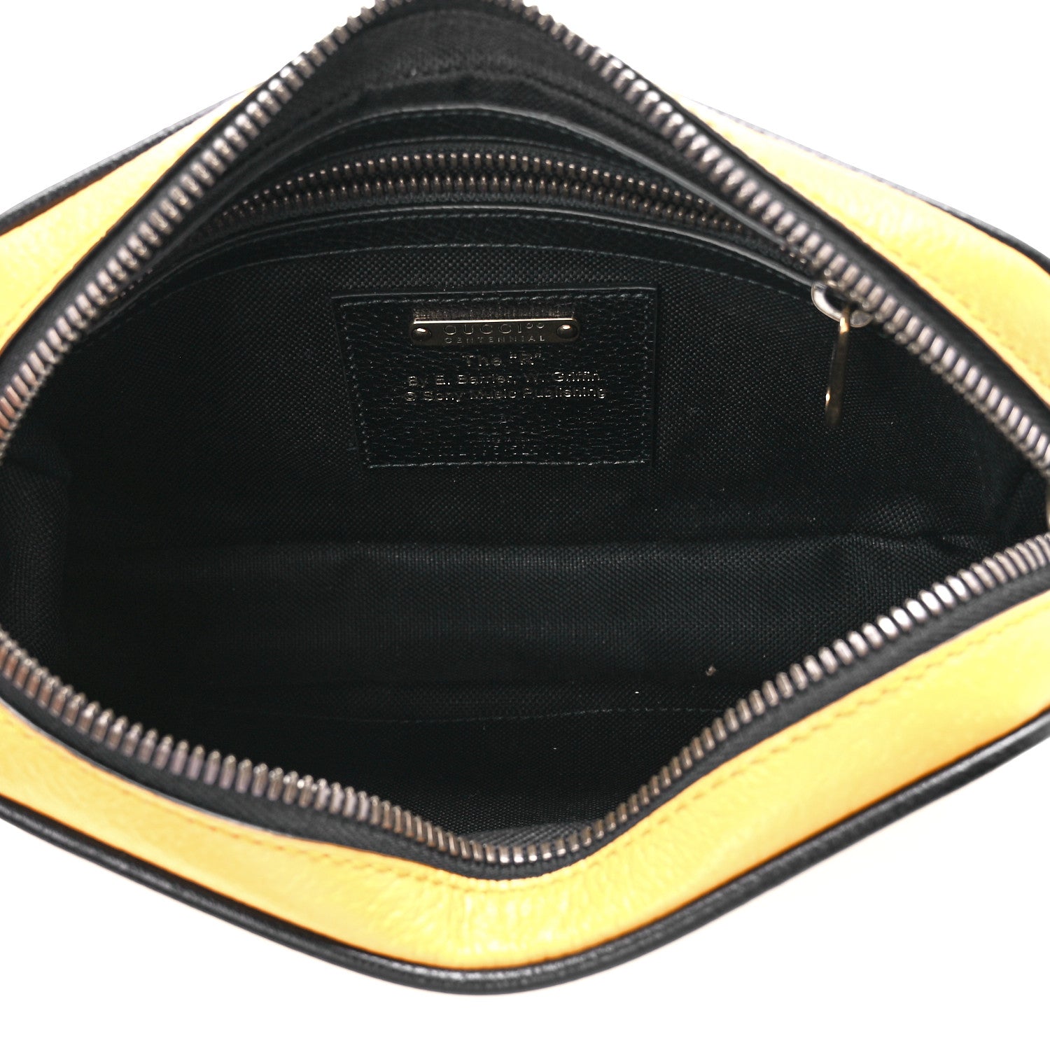 Gucci Textured Dollar Calfskin Music is Mine Belt Bag 90 36 Crop Multicolor Black 5 of 12