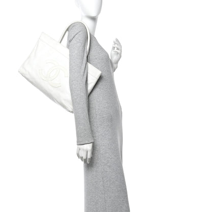 Chanel Caviar CC Timeless Tote White 2 of 10