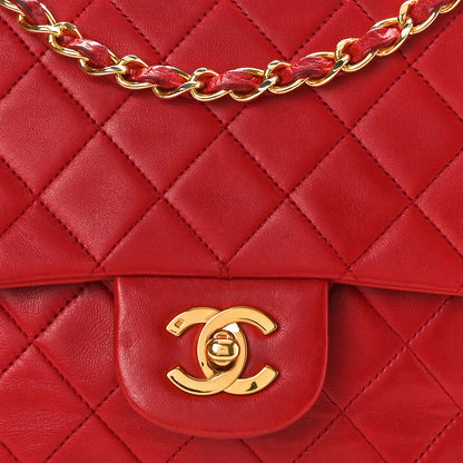 Chanel Lambskin Quilted Medium Double Flap Red 8 of 12