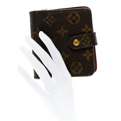 Louis Vuitton Monogram Compact Zippe Zipped Wallet 2 of 9