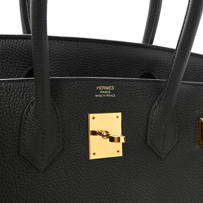 Hermes Togo BIRKIN 30 Black 5 of 10