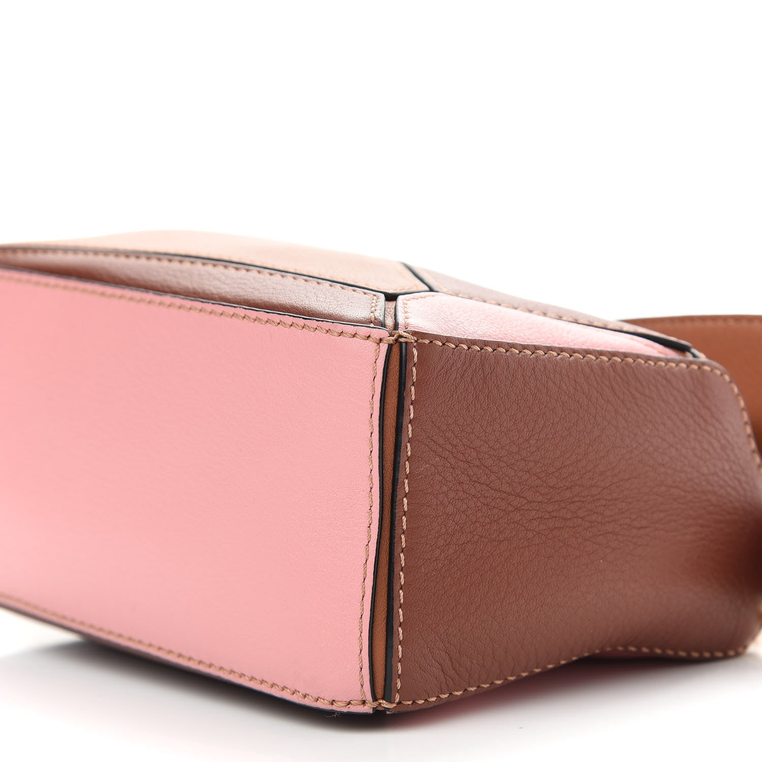 Loewe Calfskin Mini Puzzle Bag Tan Medium Pink 9 of 9
