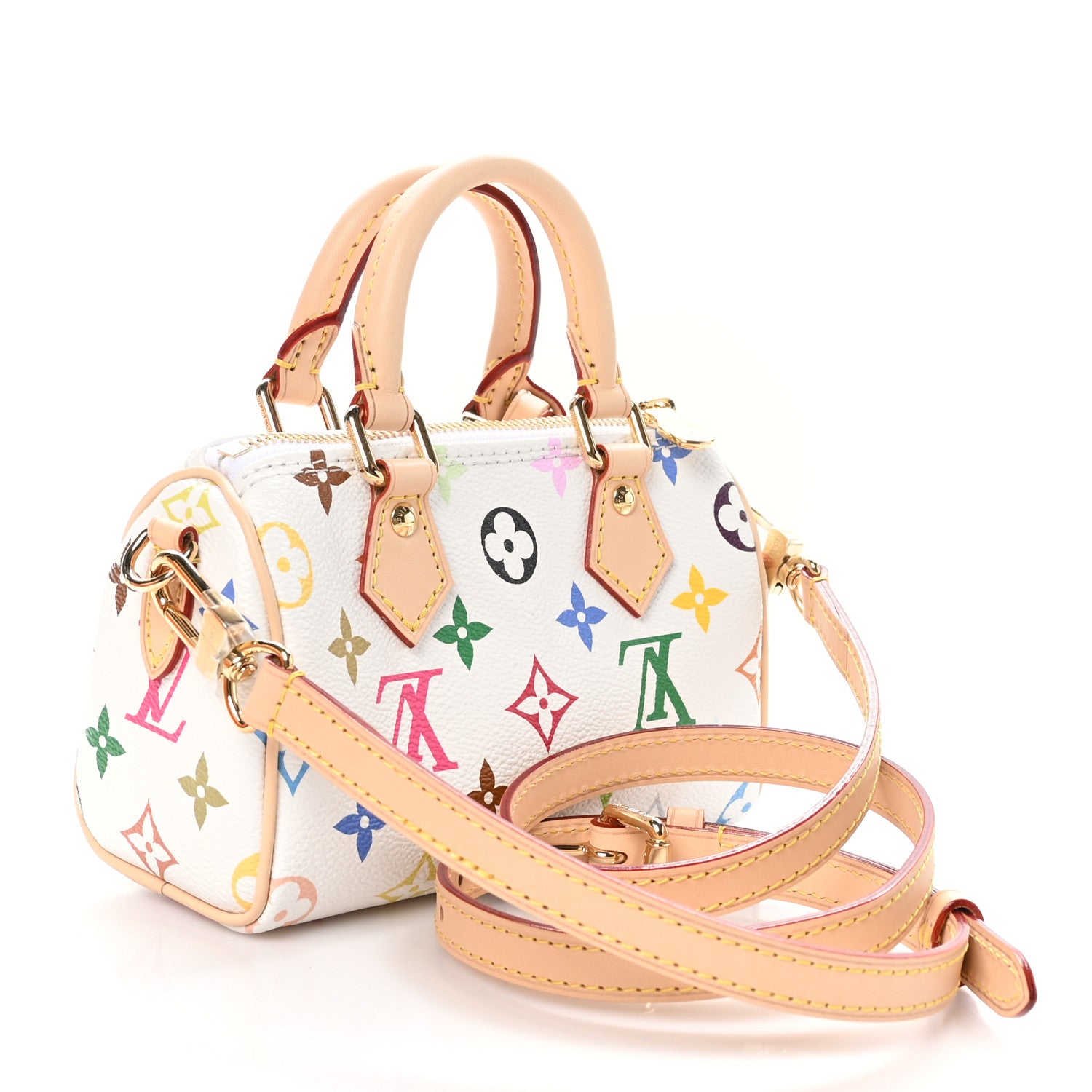 Louis Vuitton LV X TM Monogram Multicolor Nano Speedy White 3 of 10