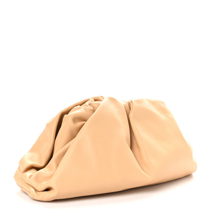 Bottega Veneta Smooth Butter Calf The Pouch Oversized Clutch Almond 3 of 9