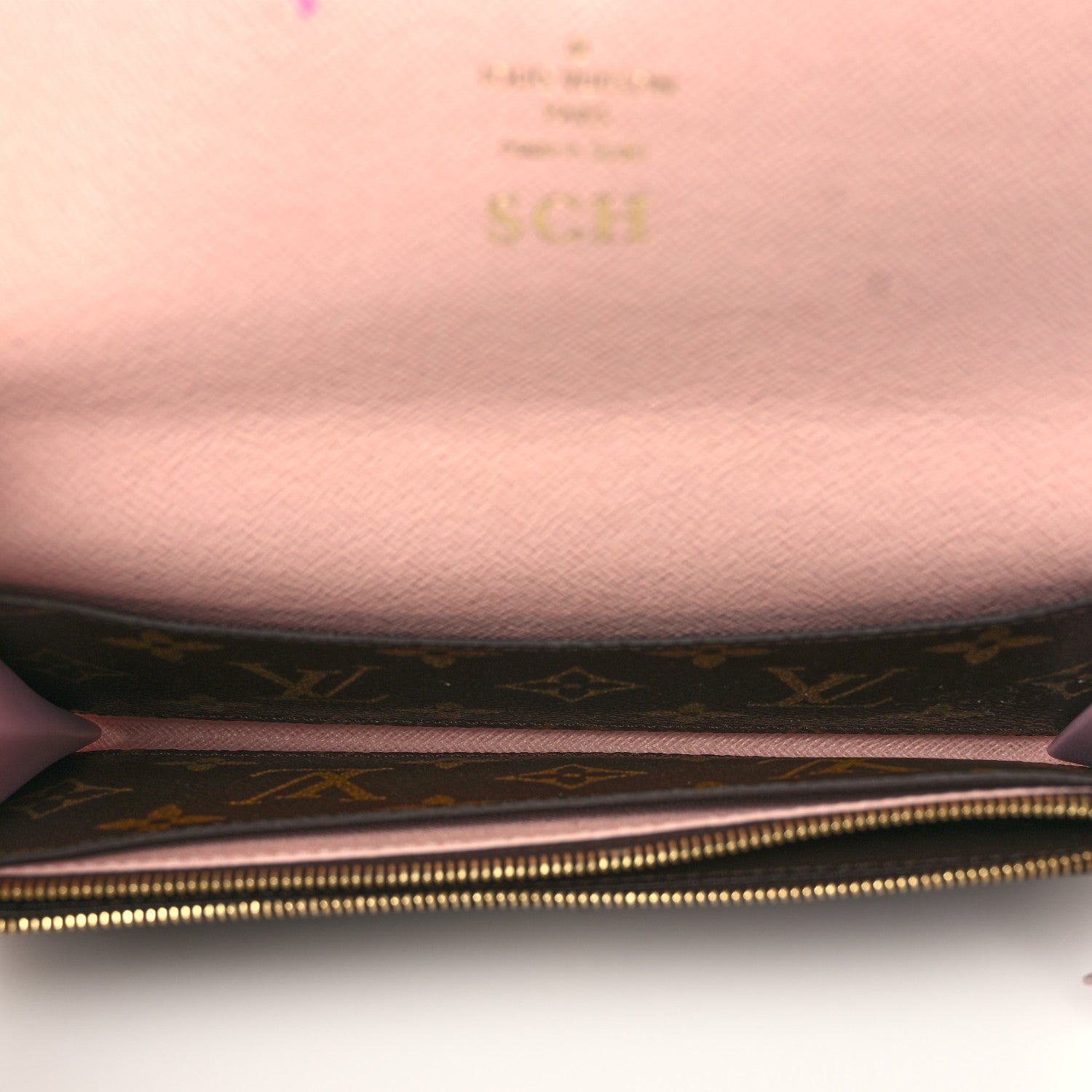 Louis Vuitton Monogram Emilie Wallet Rose Ballerine 4 of 8