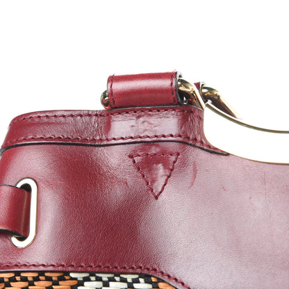 Burberry Prorsum Calfskin Raffia Check Tote 18 of 20