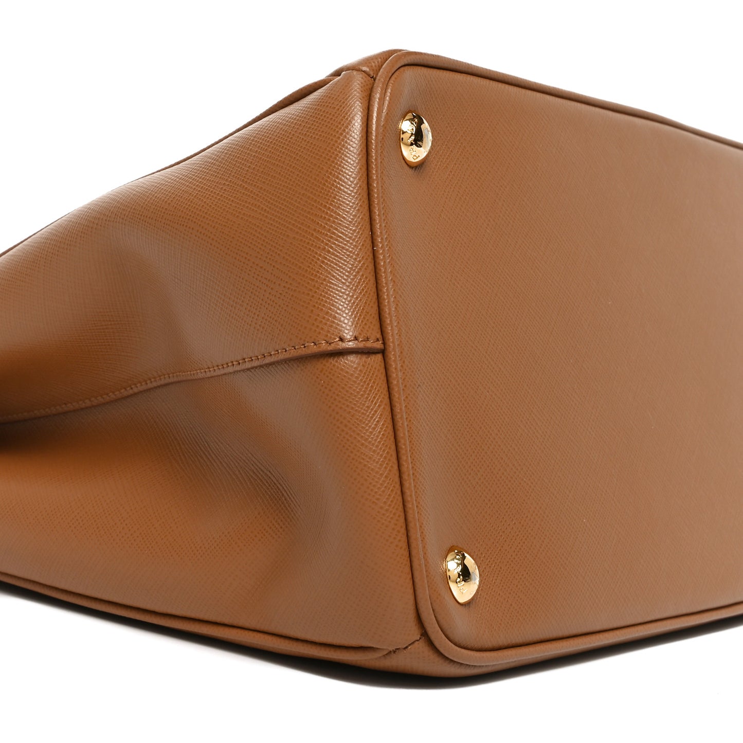Saffiano Lux Extra Large Galleria Double Zip Tote Caramel