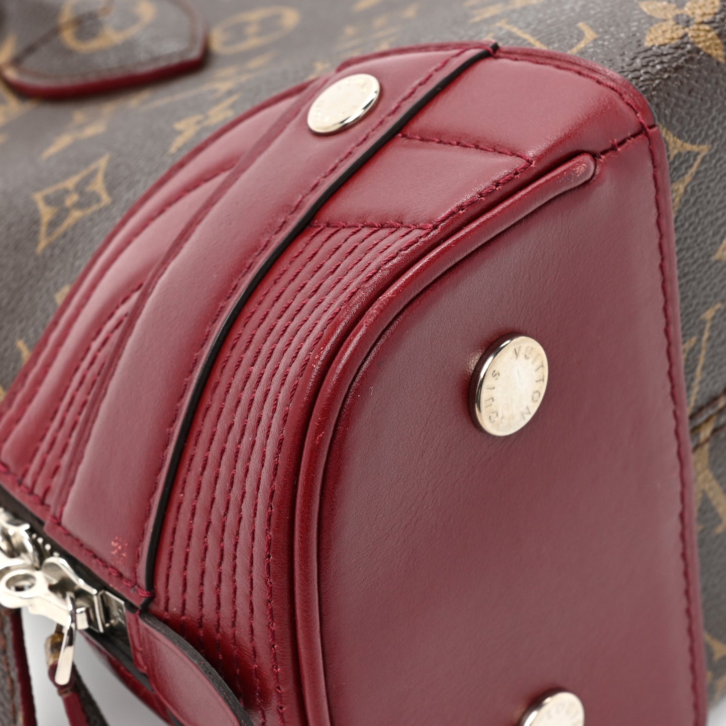 Monogram Shine Alma PM Bordeaux