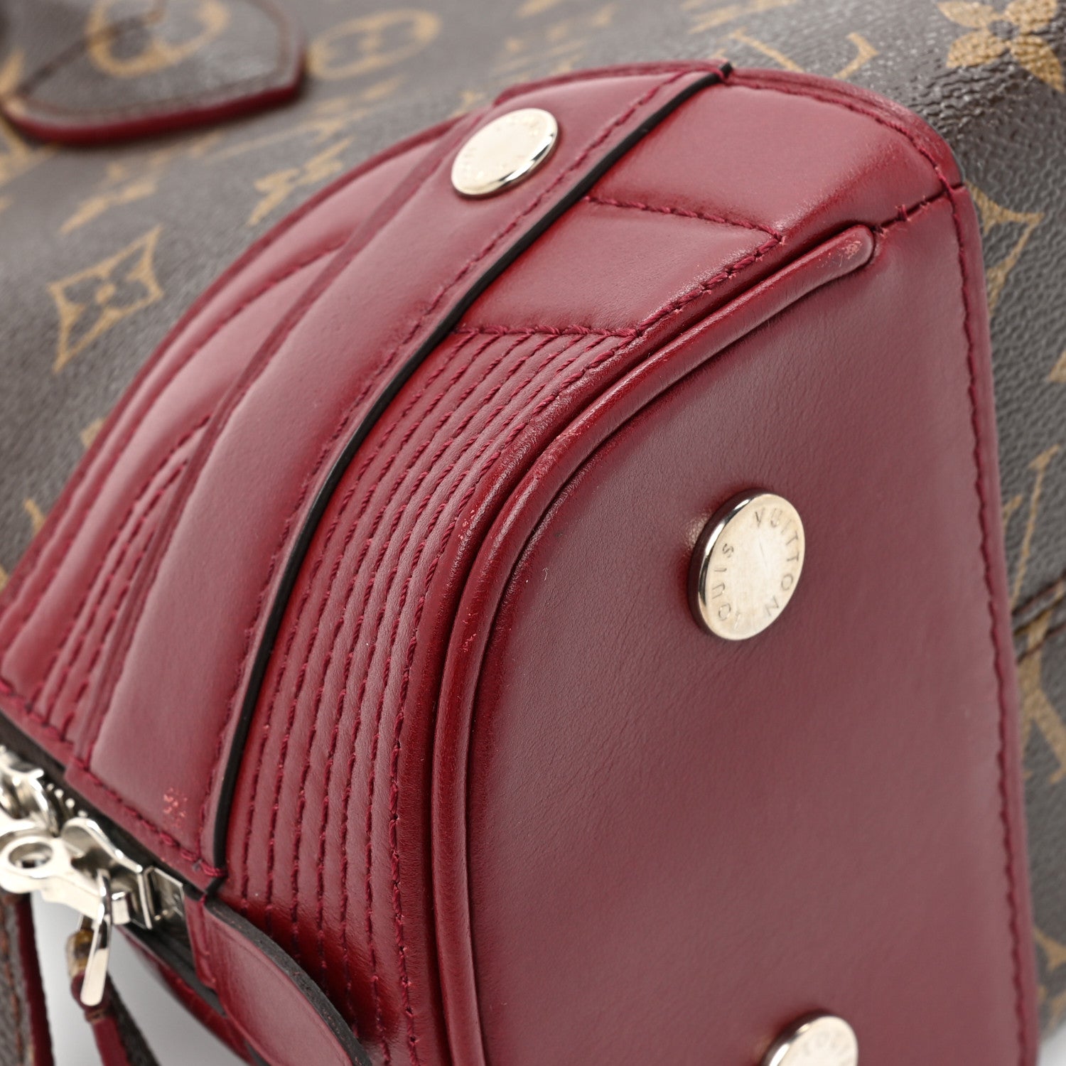 Louis Vuitton Monogram Shine Alma PM Bordeaux 9 of 12
