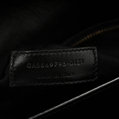 Saint Laurent Smooth Calfskin Le Maillon Satchel Black 7 of 10