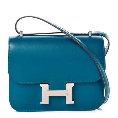Hermes Tadelakt Constance 18 Bleu Izmir 1 of 17