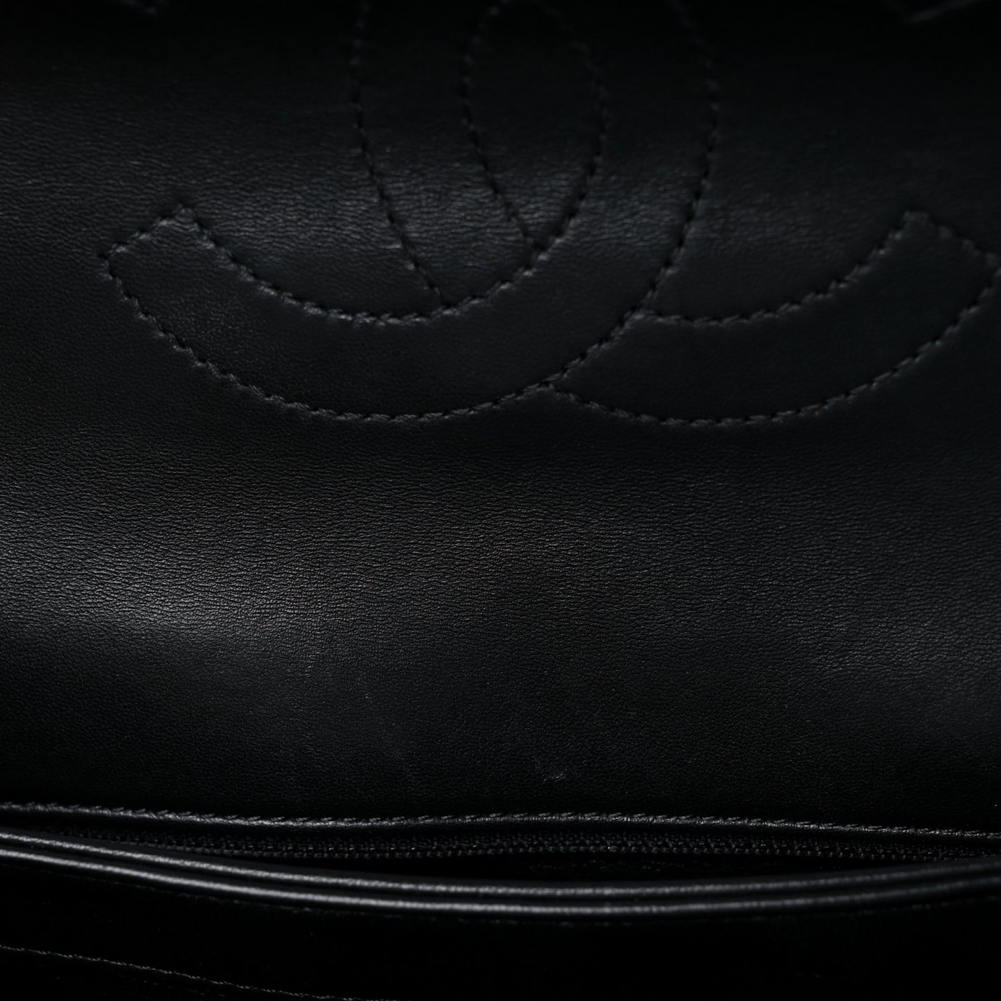Lambskin Chevron Quilted Small Trendy CC Dual Handle Flap Bag Black