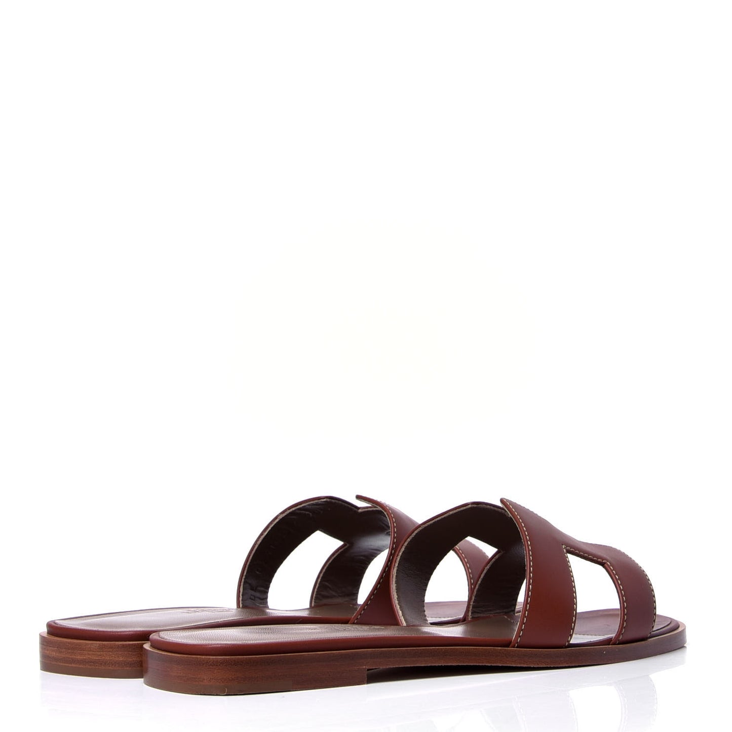 Box Calfskin Oran Sandals 36.5 Gold