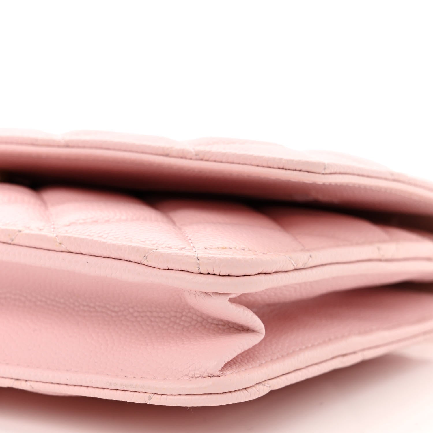 Chanel Caviar Quilted Wallet on Chain WOC Light Pink 11 of 12