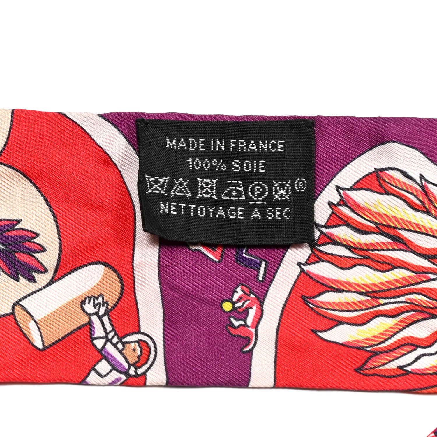 Hermes Silk Exposition Universelle Twilly Rouge Violet Jaune 2 of 4