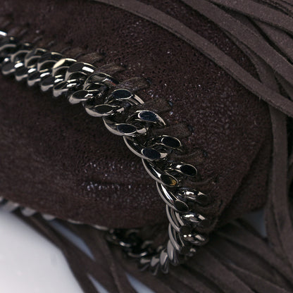 Stella McCartney Shaggy Deer Fringe Falabella Tote Brown 7 of 10
